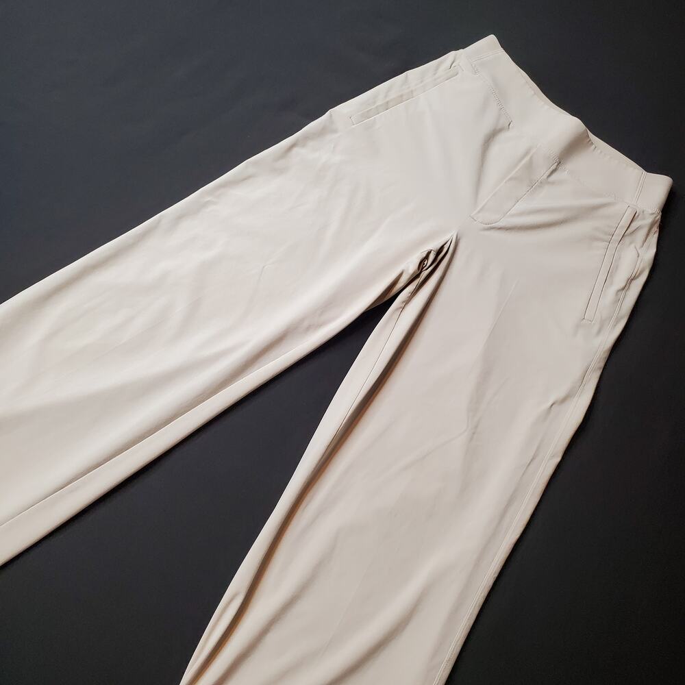 Athleta Womens Size 0 Brooklyn Heights Wide Leg Pant High Rise Beige 658449